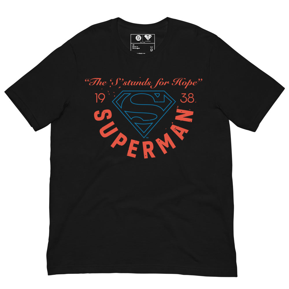 SUPERMAN "The "S" Stands for Hope" 1938 T-Shirt