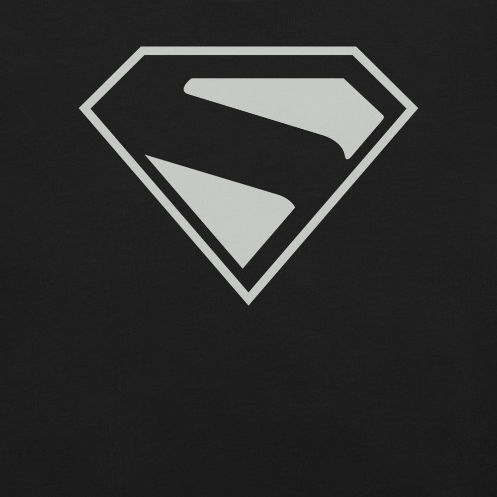Superman 2025 T-Shirt - Black & Silver S-Shield