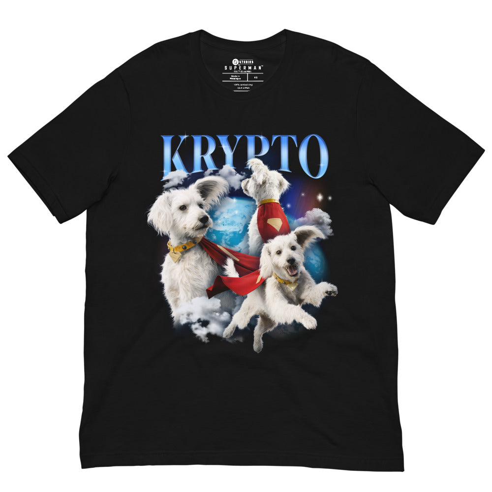 SUPERMAN Krypto Heartthrob T-Shirt Black