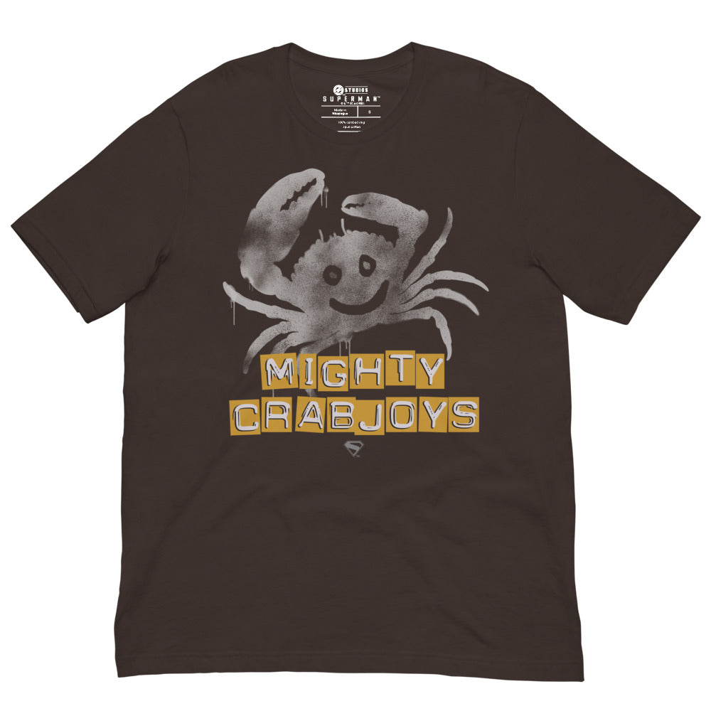 SUPERMAN (2025 Movie) Mighty Crabjoys Band T-Shirt Brown