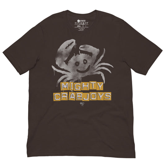 SUPERMAN (2025 Movie) Mighty Crabjoys Band T-Shirt Brown