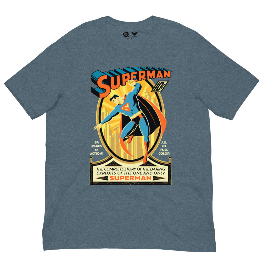 Superman Comic Con Exclusive T-Shirt Heather Slate
