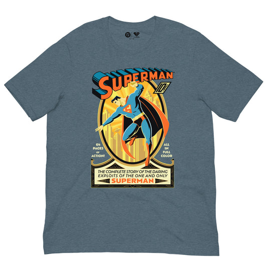 Superman Comic Con Exclusive T-Shirt Heather Slate