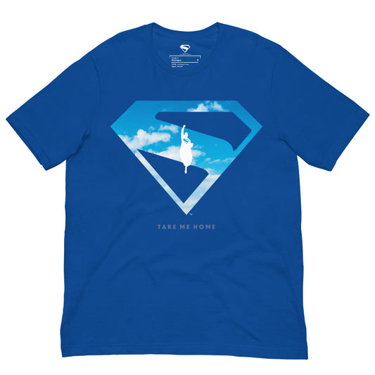 Superman 2025 t-shirt - blue sky - true royal