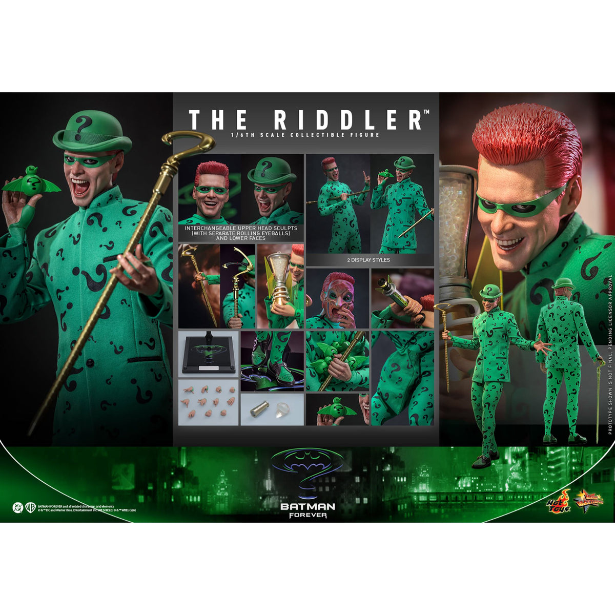 BATMAN FOREVER The Riddler Sixth Scale Figure-12