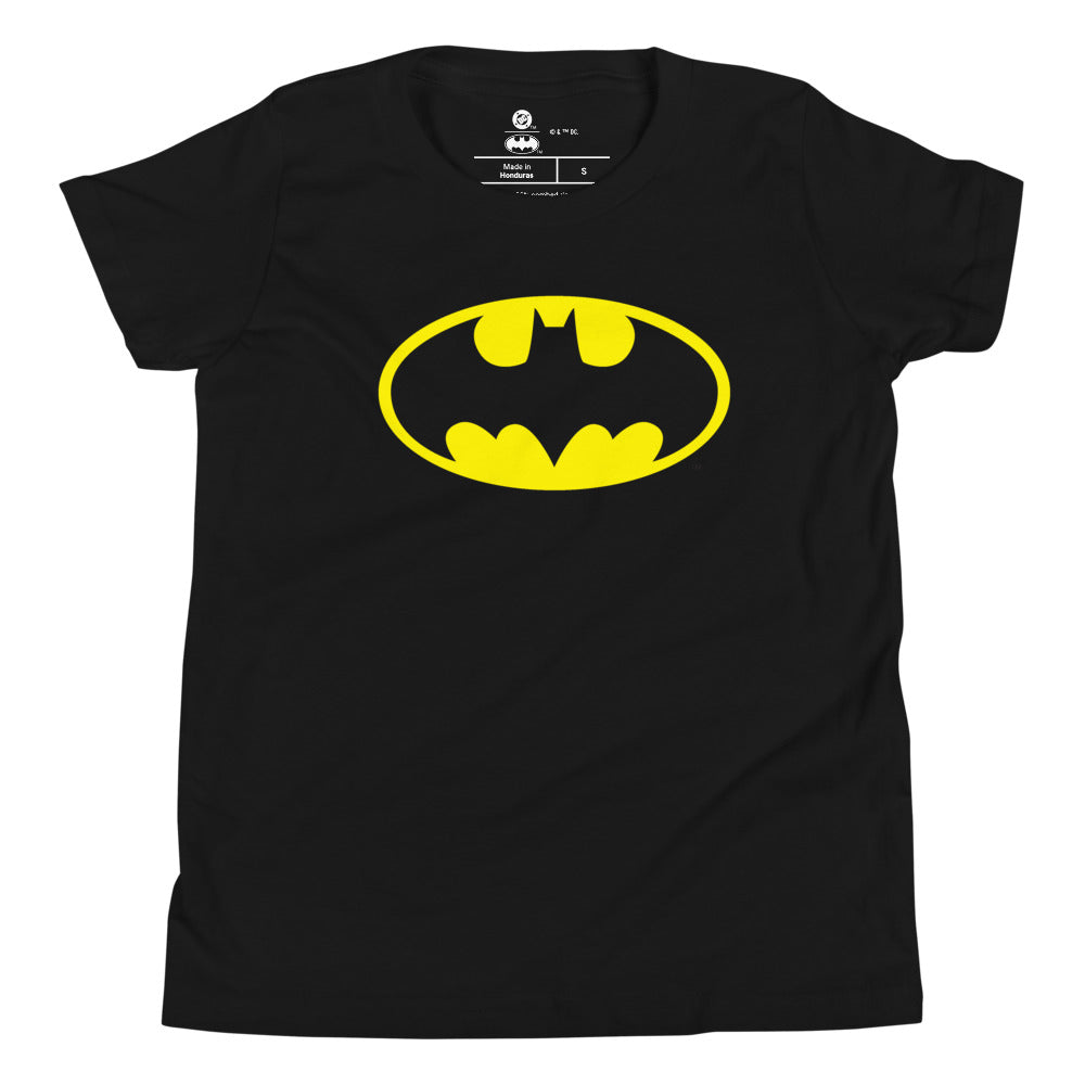 Batman Logo Youth T-Shirt Black