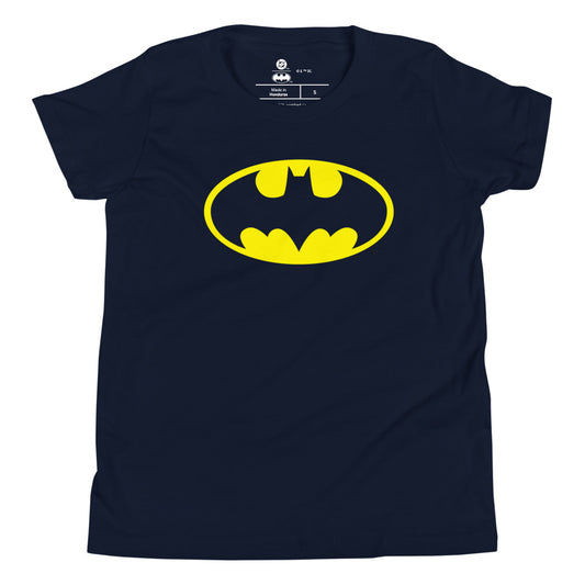 Batman logo youth t-shirt - navy