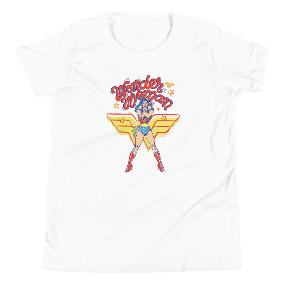 WONDER WOMAN Amazing Amazon Youth T-Shirt White