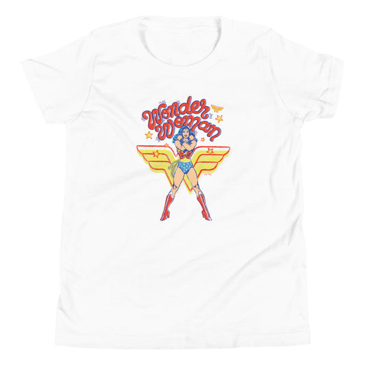 WONDER WOMAN Amazing Amazon Youth T-Shirt White