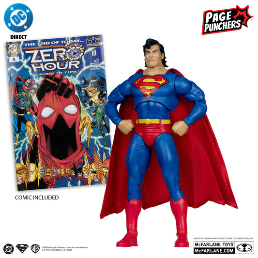 SUPERMAN (Zero Hour) McFarlane Toys DC Direct Page Punchers Action Figure with Comic