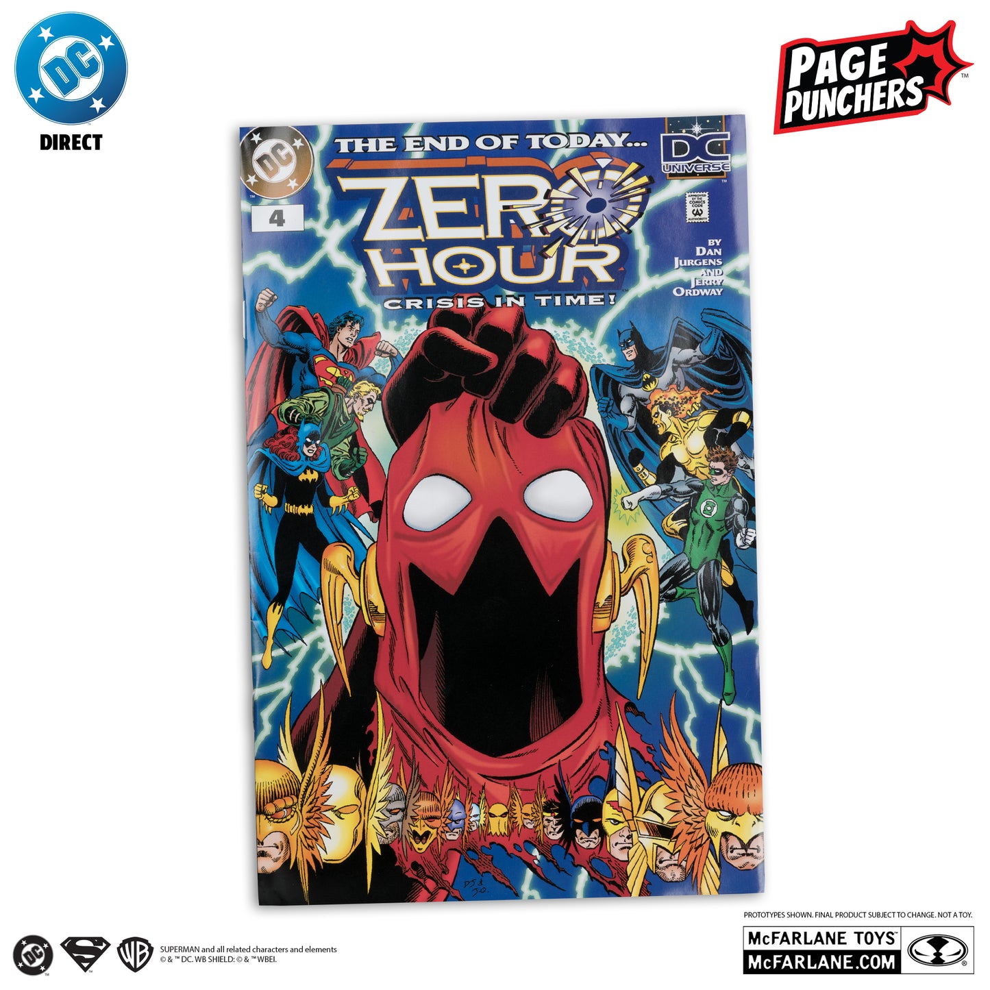 SUPERMAN (Zero Hour) McFarlane Toys DC Direct Page Punchers Action Figure with Comic