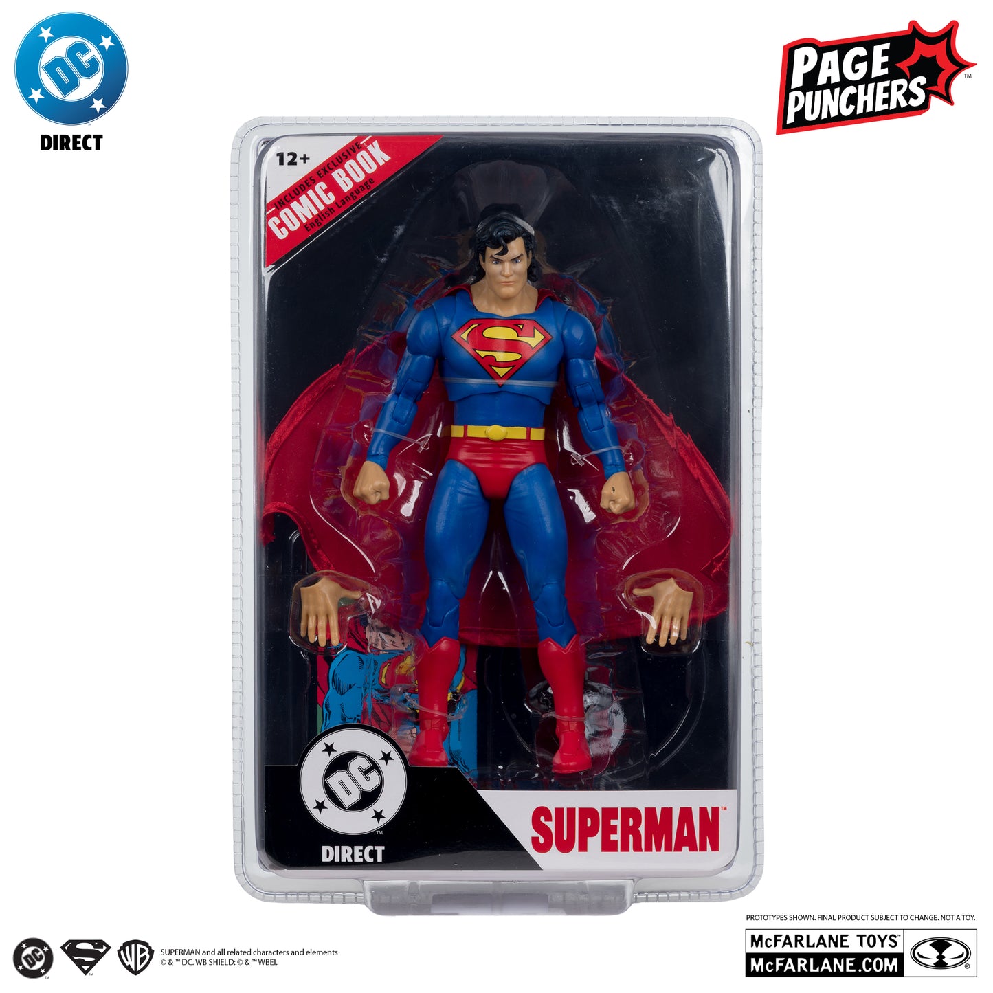 SUPERMAN (Zero Hour) McFarlane Toys DC Direct Page Punchers Action Figure with Comic