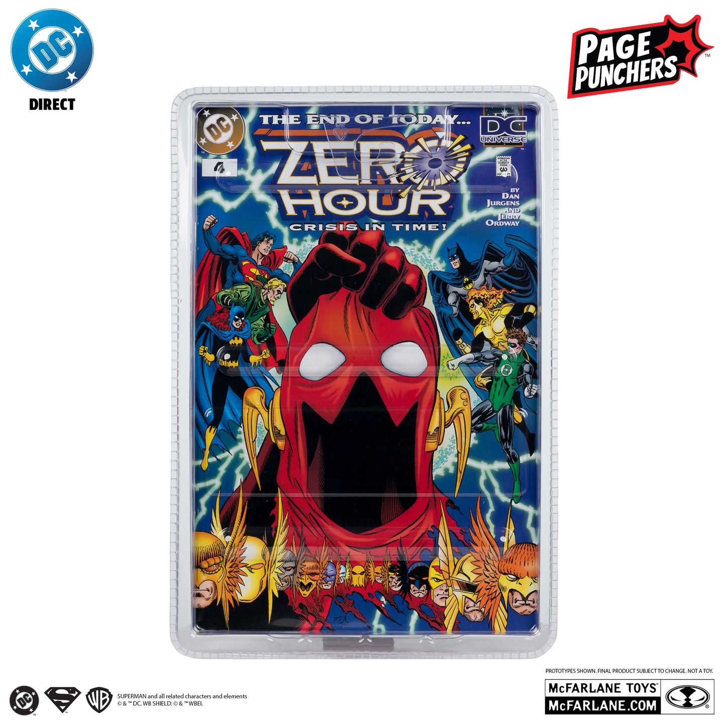 SUPERMAN (Zero Hour) McFarlane Toys DC Direct Page Punchers Action Figure with Comic