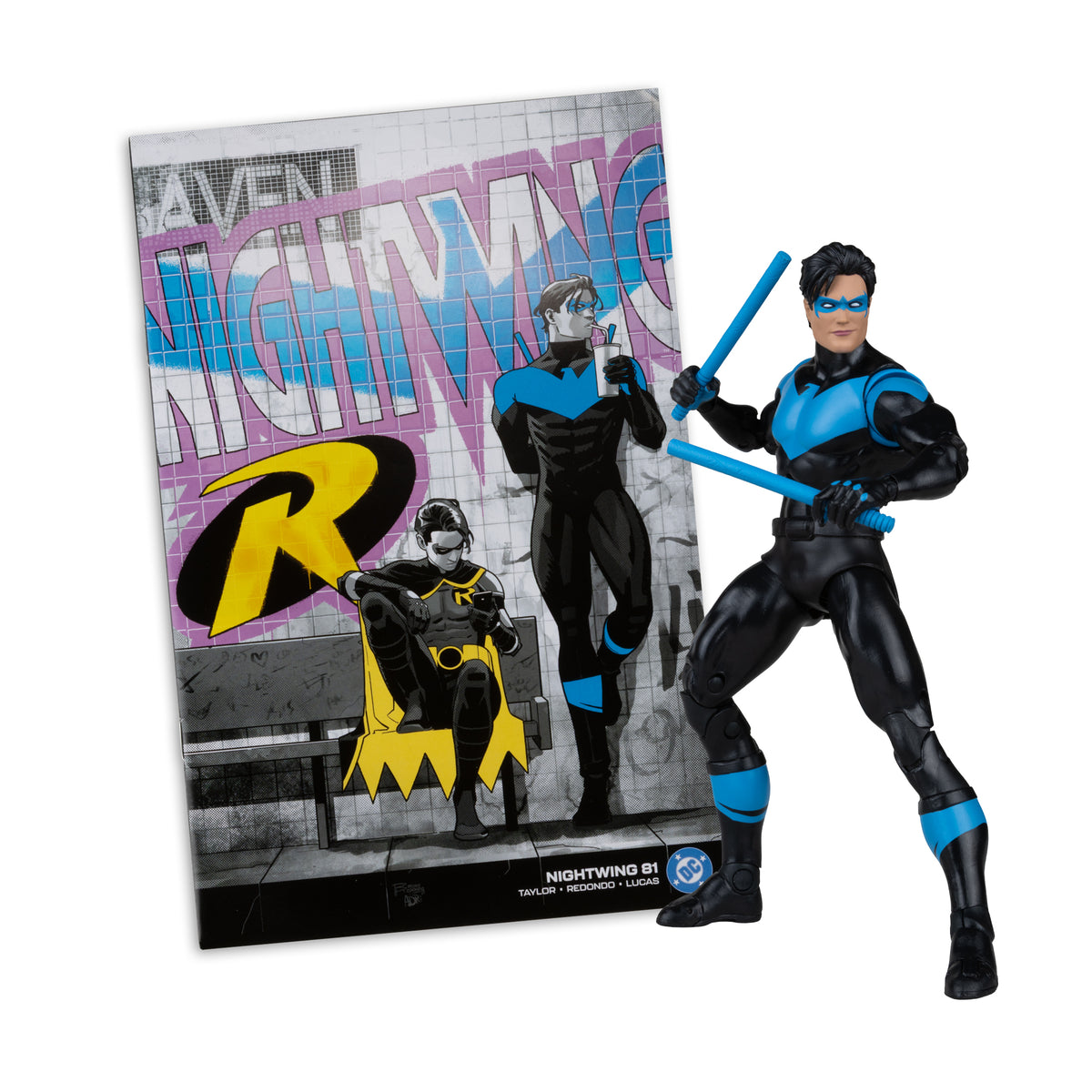 NIGHTWING (Nightwing #81) McFarlane Toys DC Direct Page Punchers Action Figure with Comic