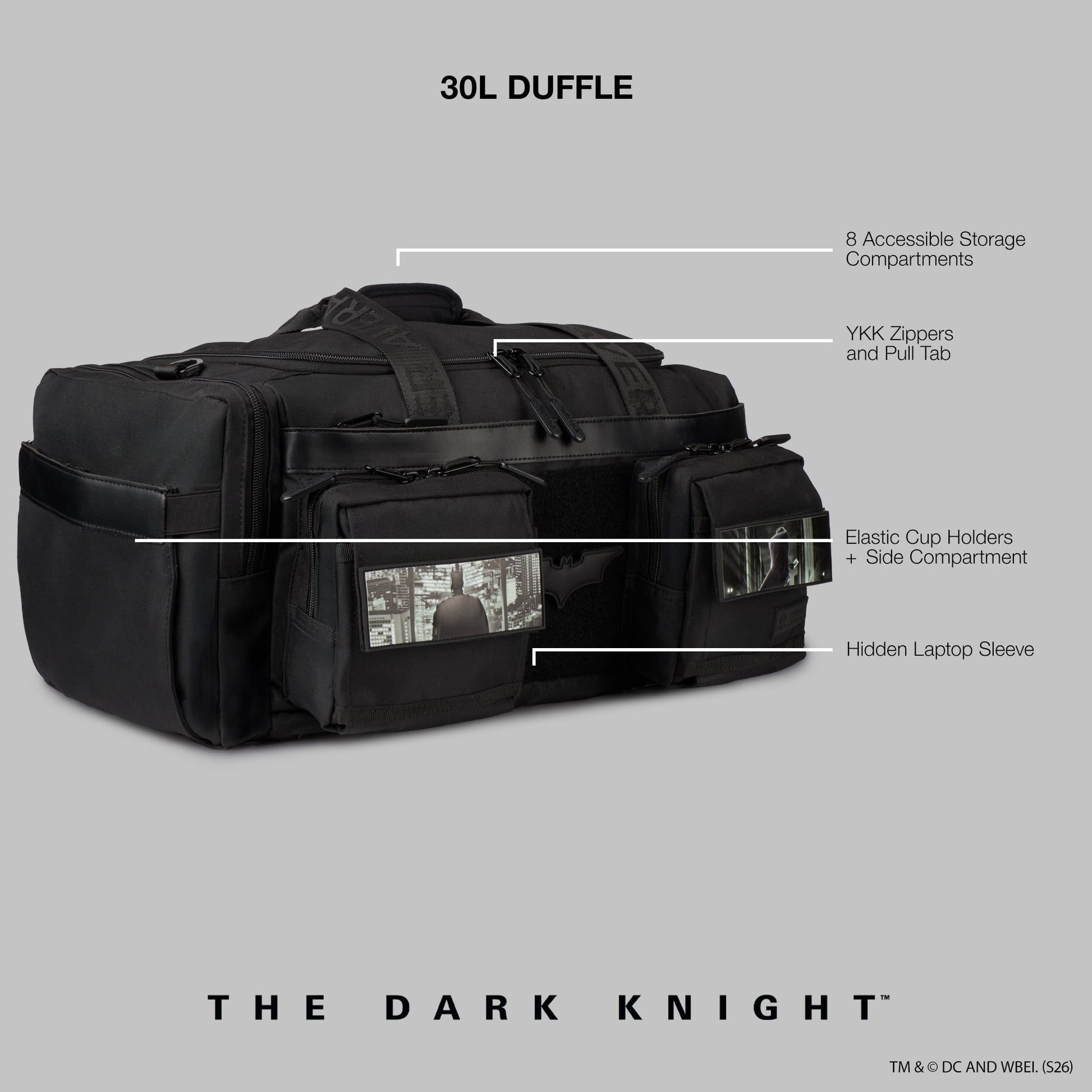 30L Perfect Duffle Bag The Dark Knight-2