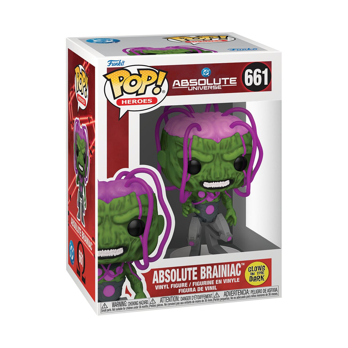 ABSOLUTE UNIVERSE Absolute Brainiac (Glows in the Dark) Funko Pop! Heroes Vinyl Figure
