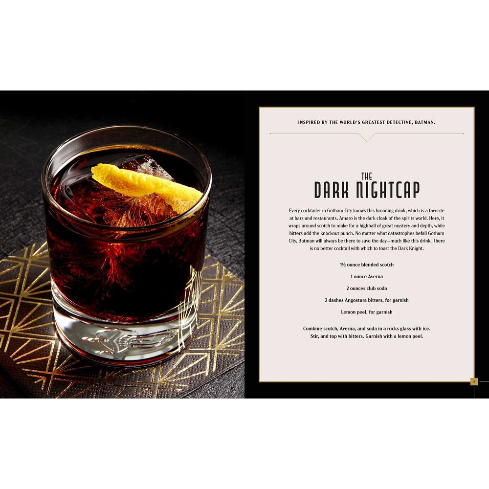 Gotham City Cocktails: Official Handcrafted Food & Drinks from the World of Batman (Hardcover)