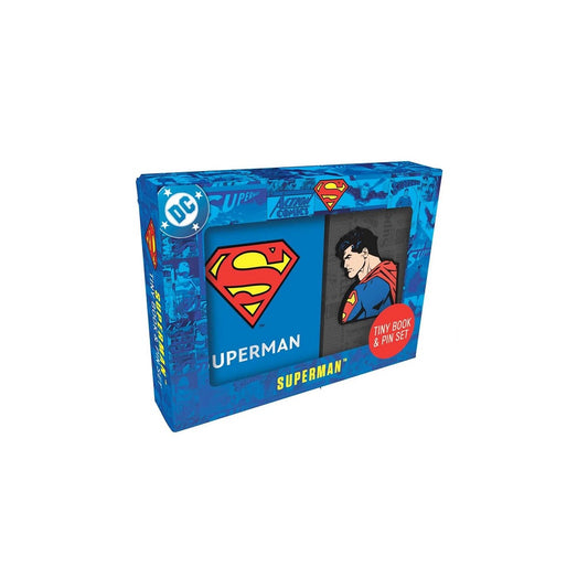 DC: Superman Tiny Book and Pin Set