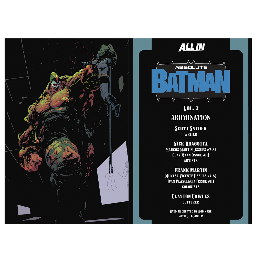 Absolute Batman Vol. 2: Abomination Graphic Novel