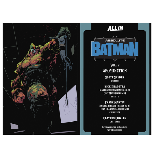 Absolute Batman Vol. 2: Abomination Graphic Novel