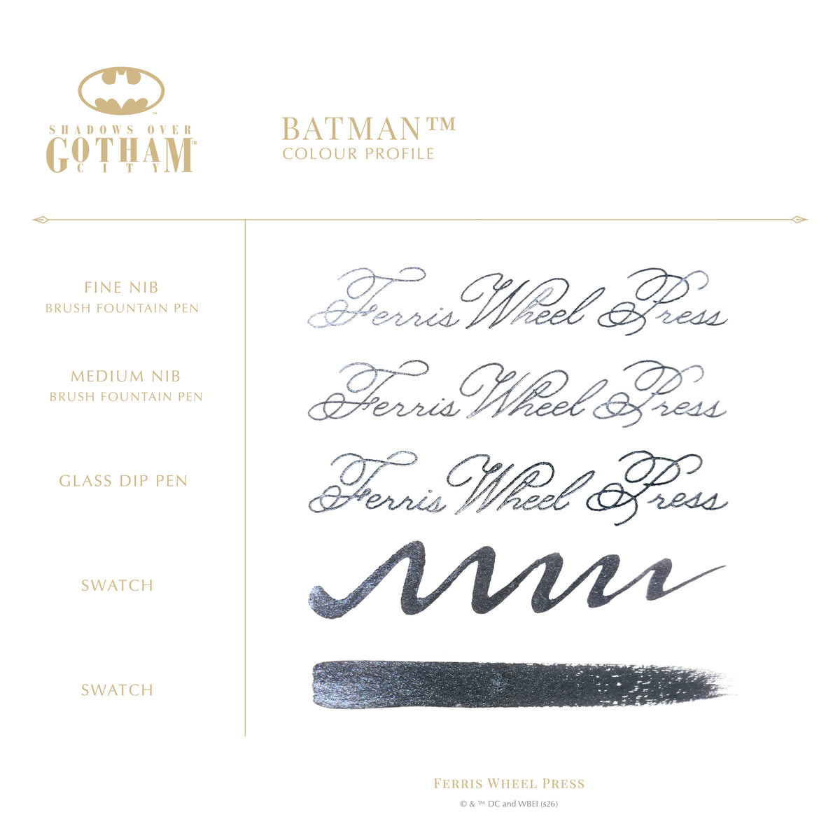 BATMAN Limited Edition Marquise Pen & Signature Ink Set-13