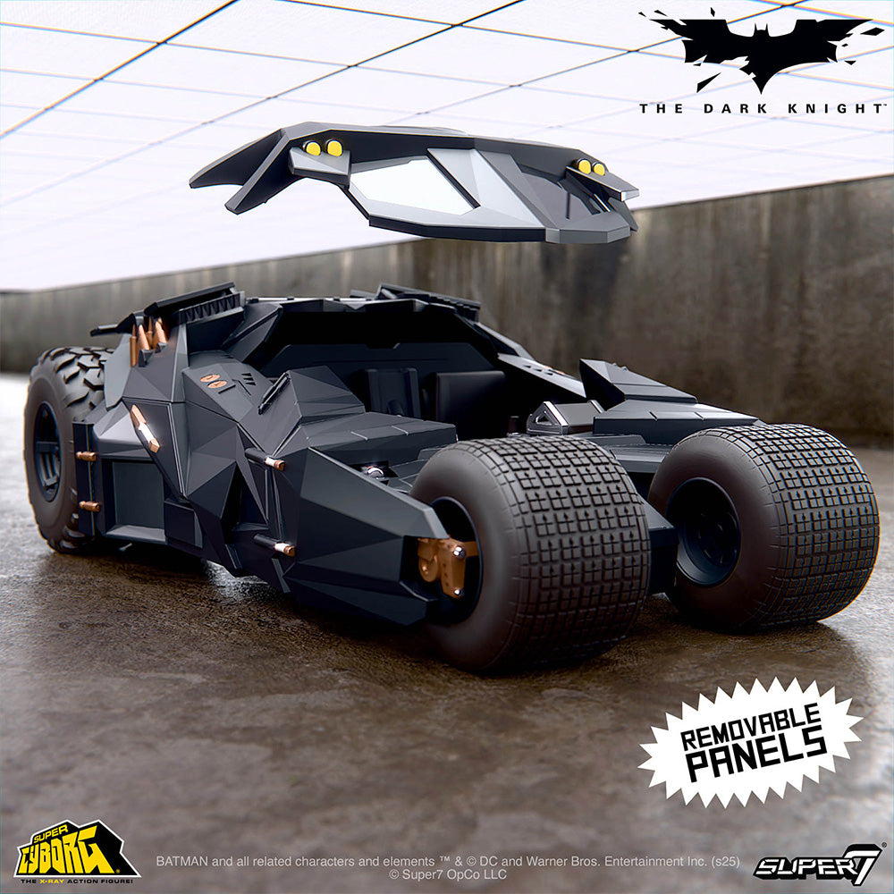 THE DARK KNIGHT Batmobile Tumbler Super Cyborg Figure