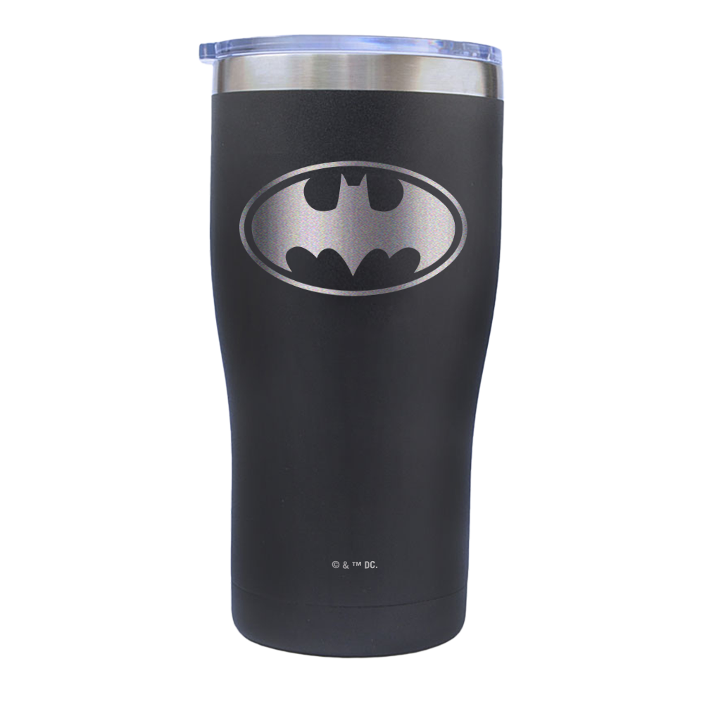 BATMAN Logo Engraved Tumbler Matte Black