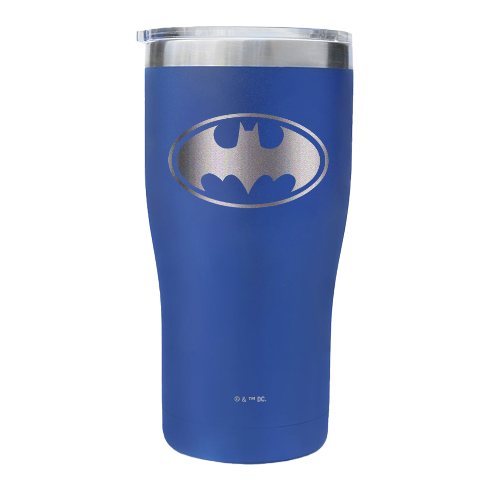 BATMAN Logo Engraved Tumbler Blue