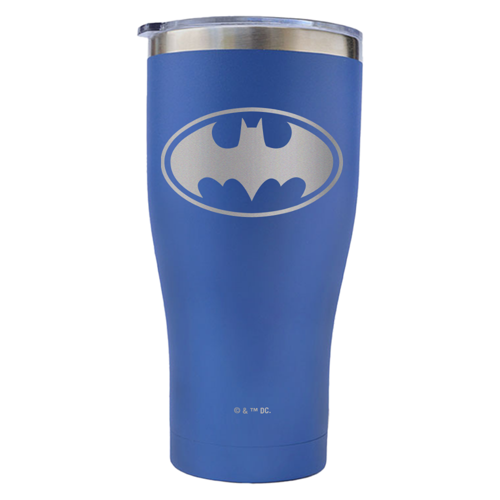 BATMAN Logo Engraved Tumbler Blue