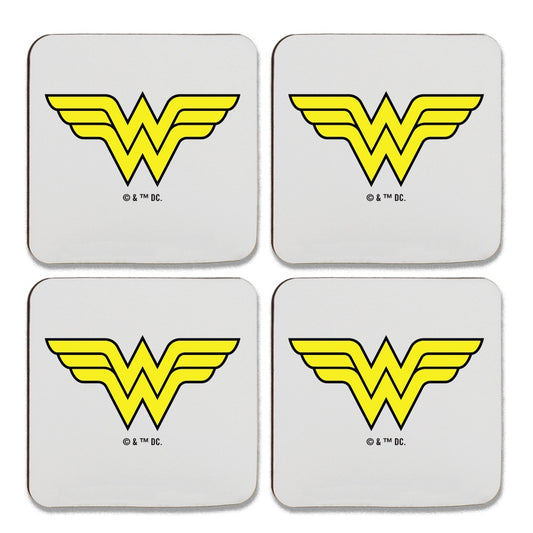 WONDER WOMAN Logo Coaster Set