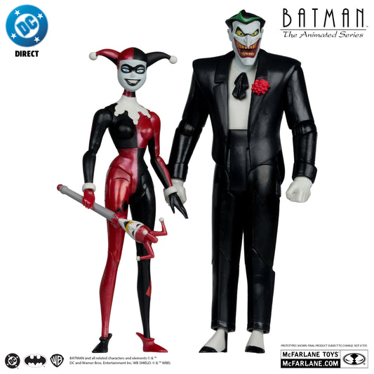 BATMAN: THE ANIMATED SERIES McFarlane Gold Label Collection DC Direct Harley Quinn & The Joker Mad Love Action Figure 2-Pack