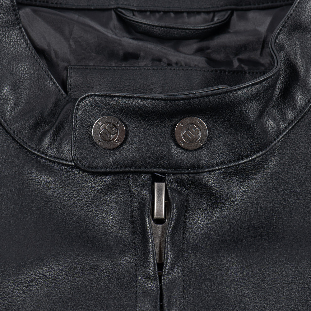 ABSOLUTE BATMAN Embossed Leather Jacket-7
