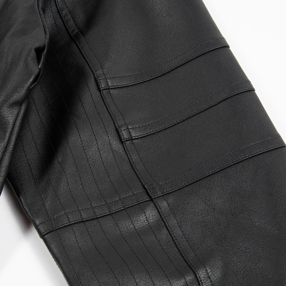 ABSOLUTE BATMAN Embossed Leather Jacket-2
