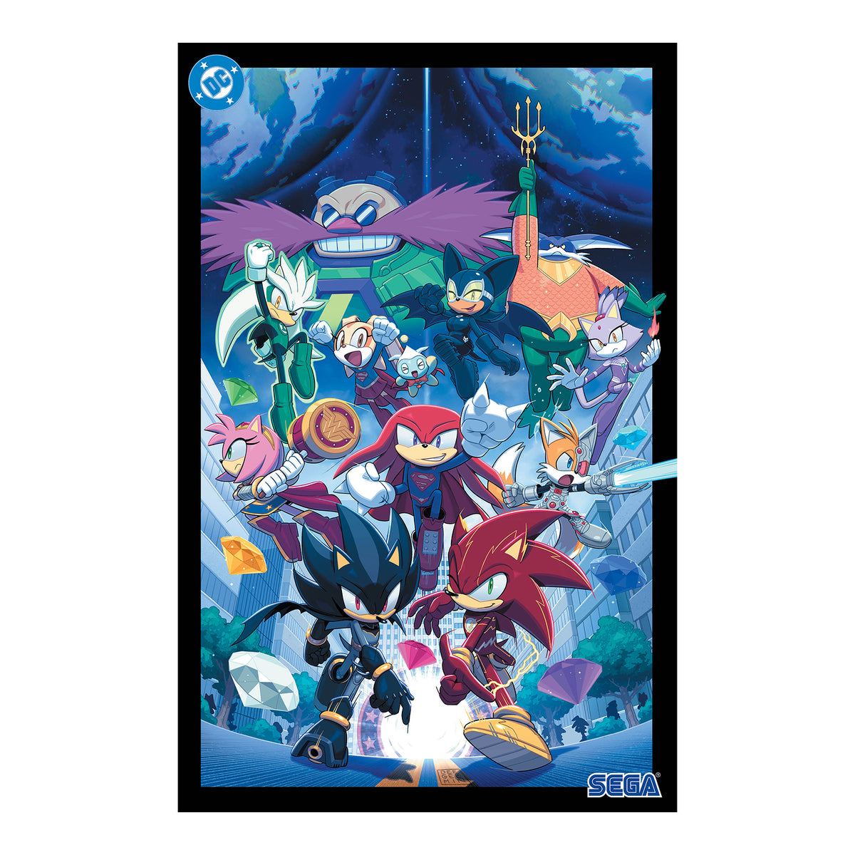 K 11 - DC x Sonic the Hedgehog: The Metal Legion # 1 Foil Cover