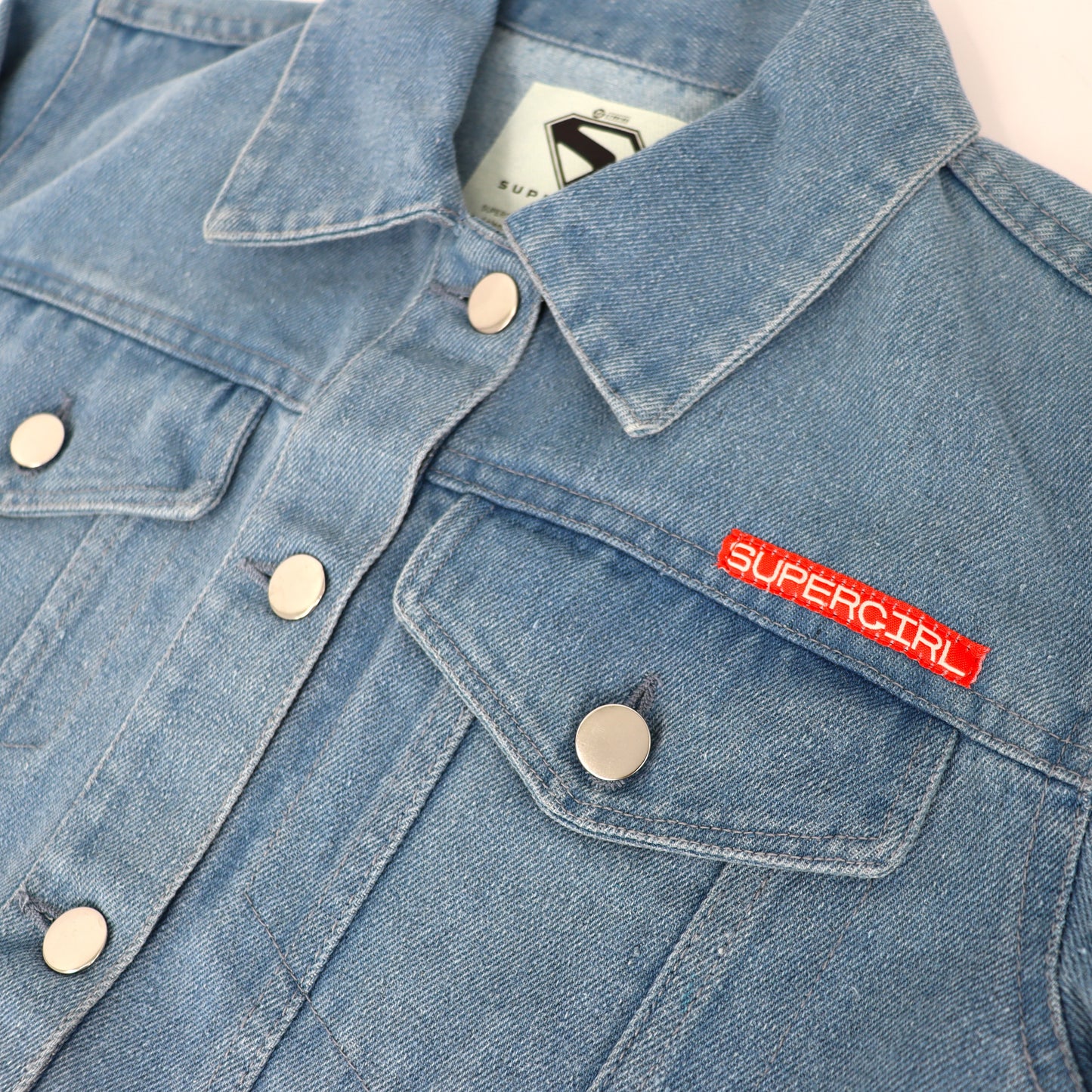 SUPERGIRL (2026 Movie) Truth Justice Whatever Denim Jacket