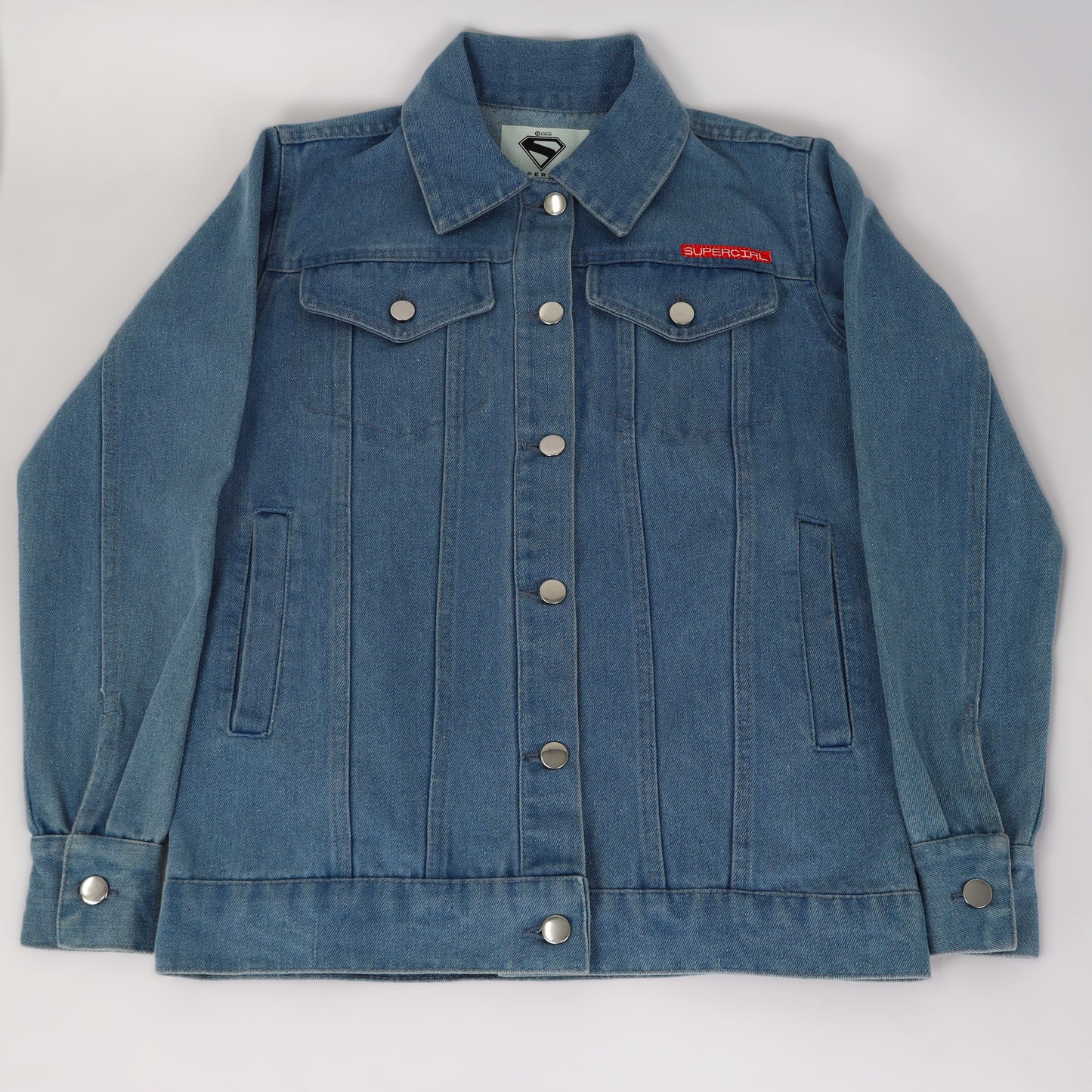 SUPERGIRL (2026 Movie) Truth Justice Whatever Denim Jacket