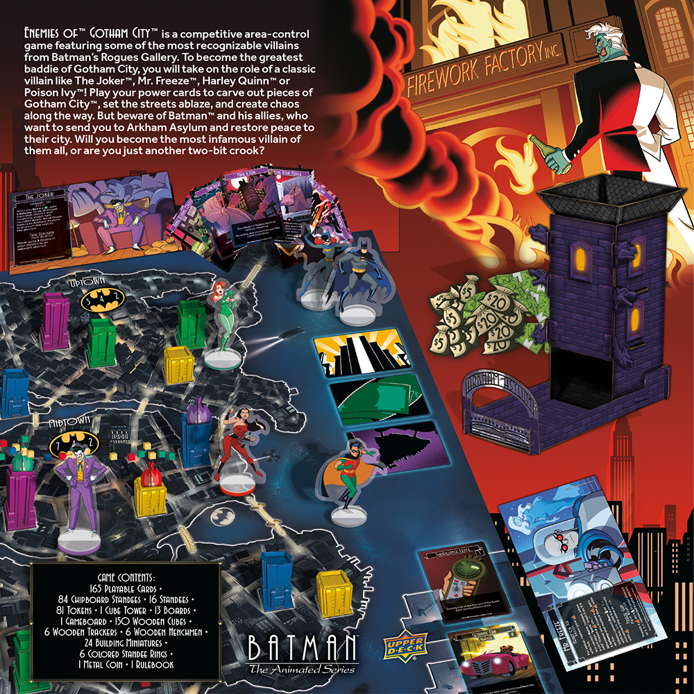 BATMAN: THE ANIMATED SERIES Enemies of Gotham City Board Game