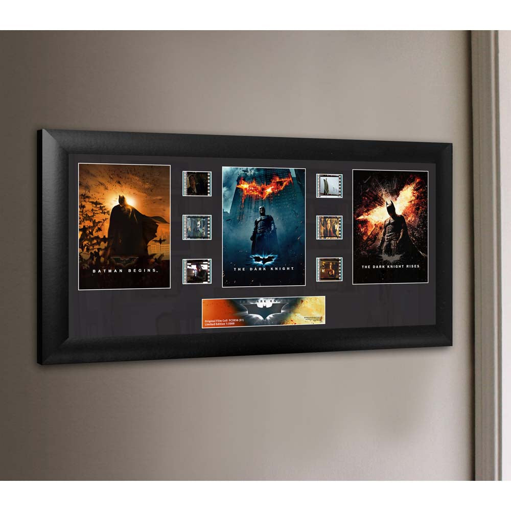 THE DARK KNIGHT TRILOGY Limited Edition Trio Framed FilmCells Presentation