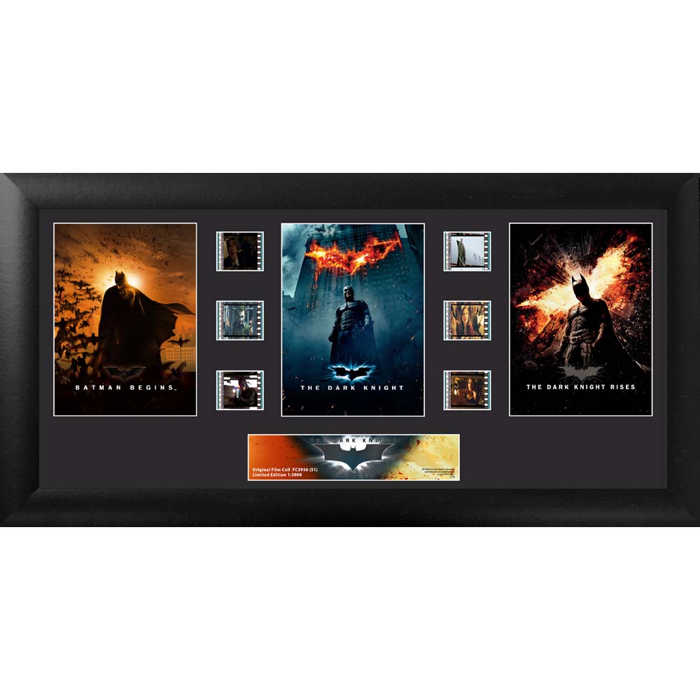 THE DARK KNIGHT TRILOGY Limited Edition Trio Framed FilmCells Presentation