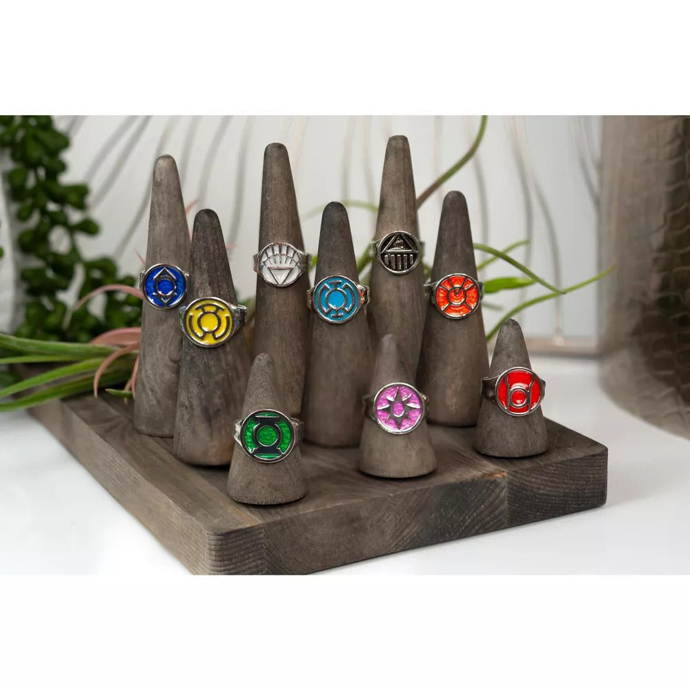GREEN LANTERN Emotional Spectrum Adjustable 9-Ring Set