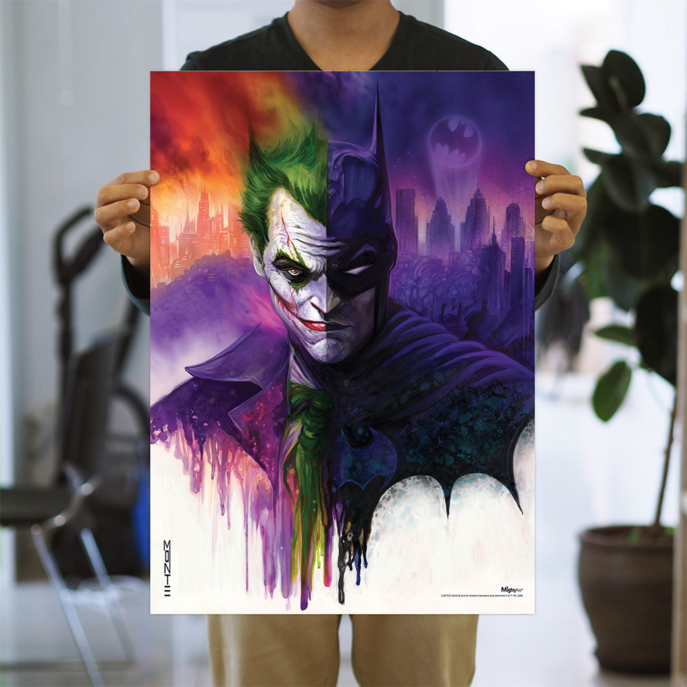 THE JOKER & BATMAN Two of a Kind by Monte Moore MightyPrint™ Wall Art