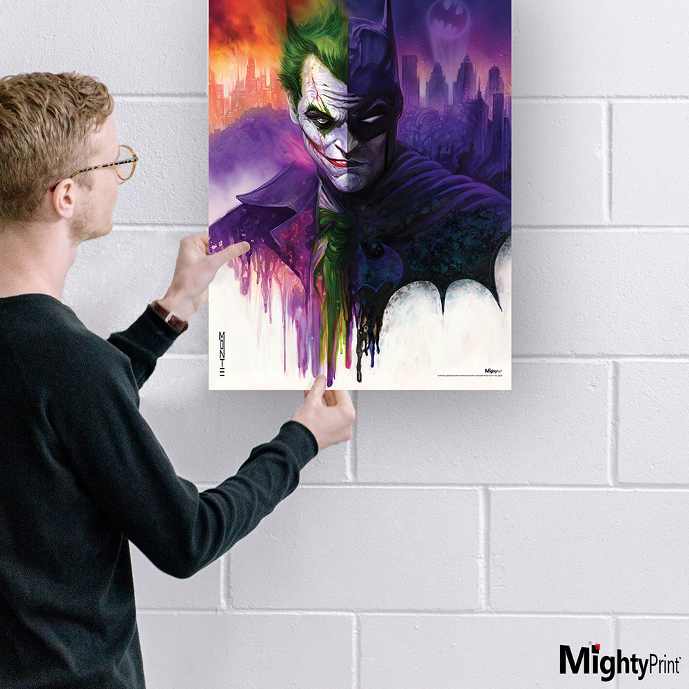 THE JOKER & BATMAN Two of a Kind by Monte Moore MightyPrint™ Wall Art