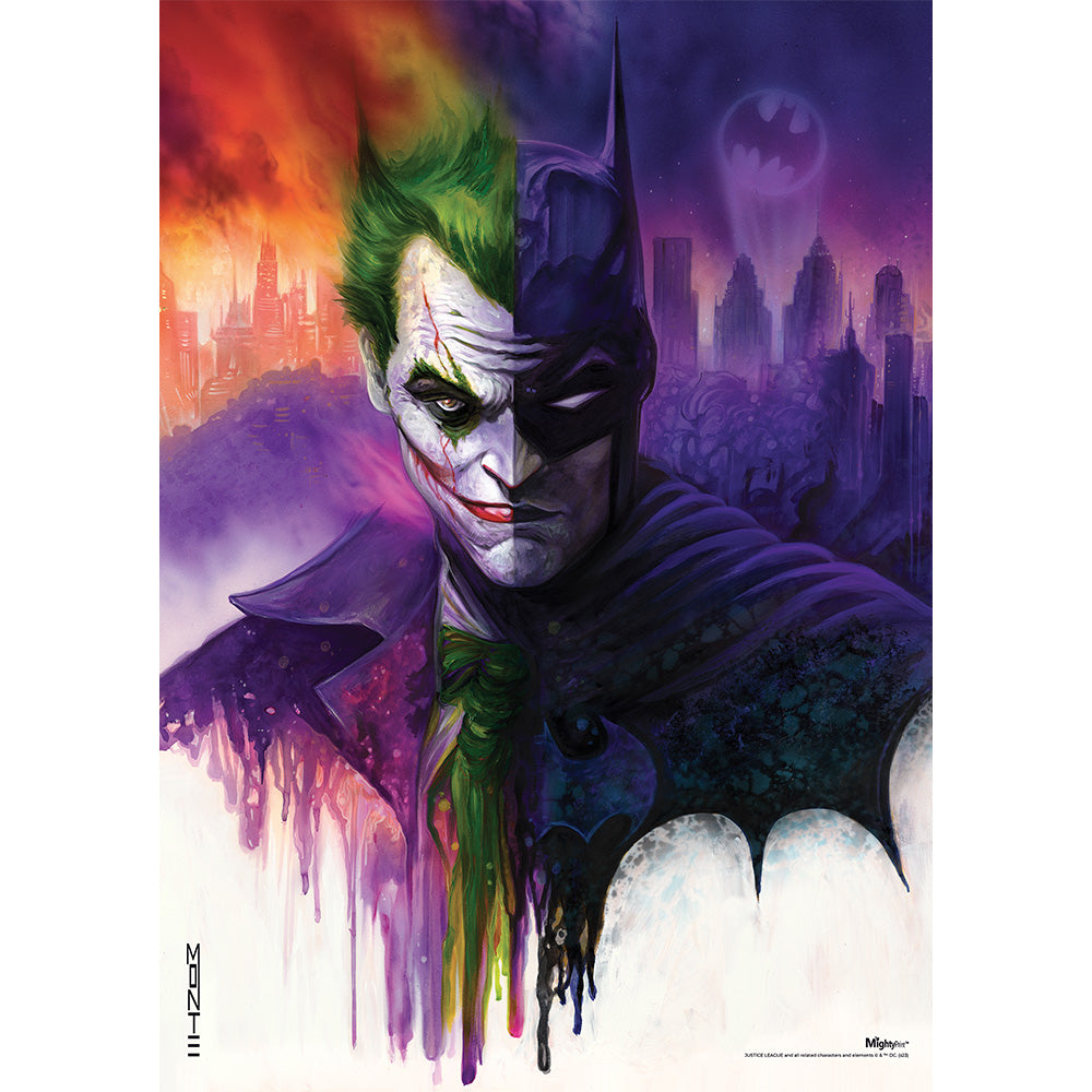 THE JOKER & BATMAN Two of a Kind by Monte Moore MightyPrint™ Wall Art