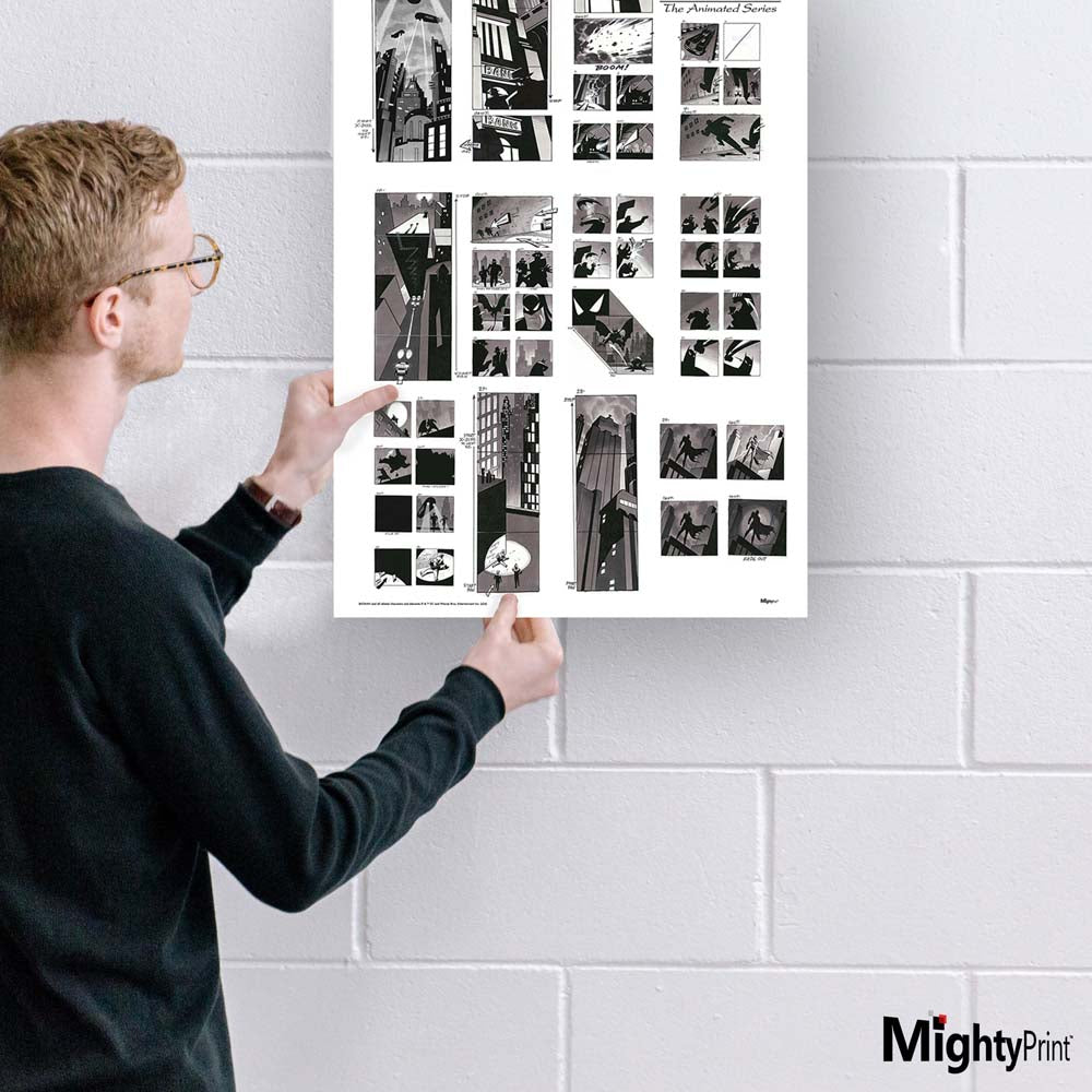 BATMAN: THE ANIMATED SERIES Title Sequence Storyboard MightyPrint™ Wall Art