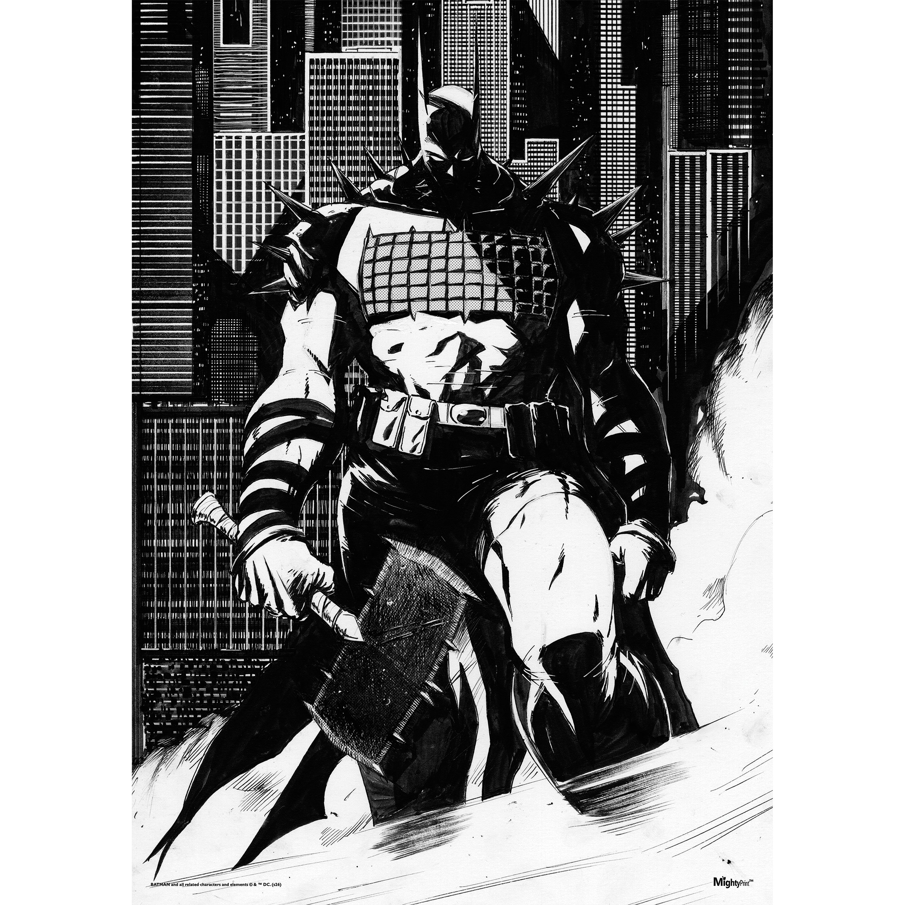 ABSOLUTE BATMAN Black & White MightyPrint™ Wall Art – DC Shop