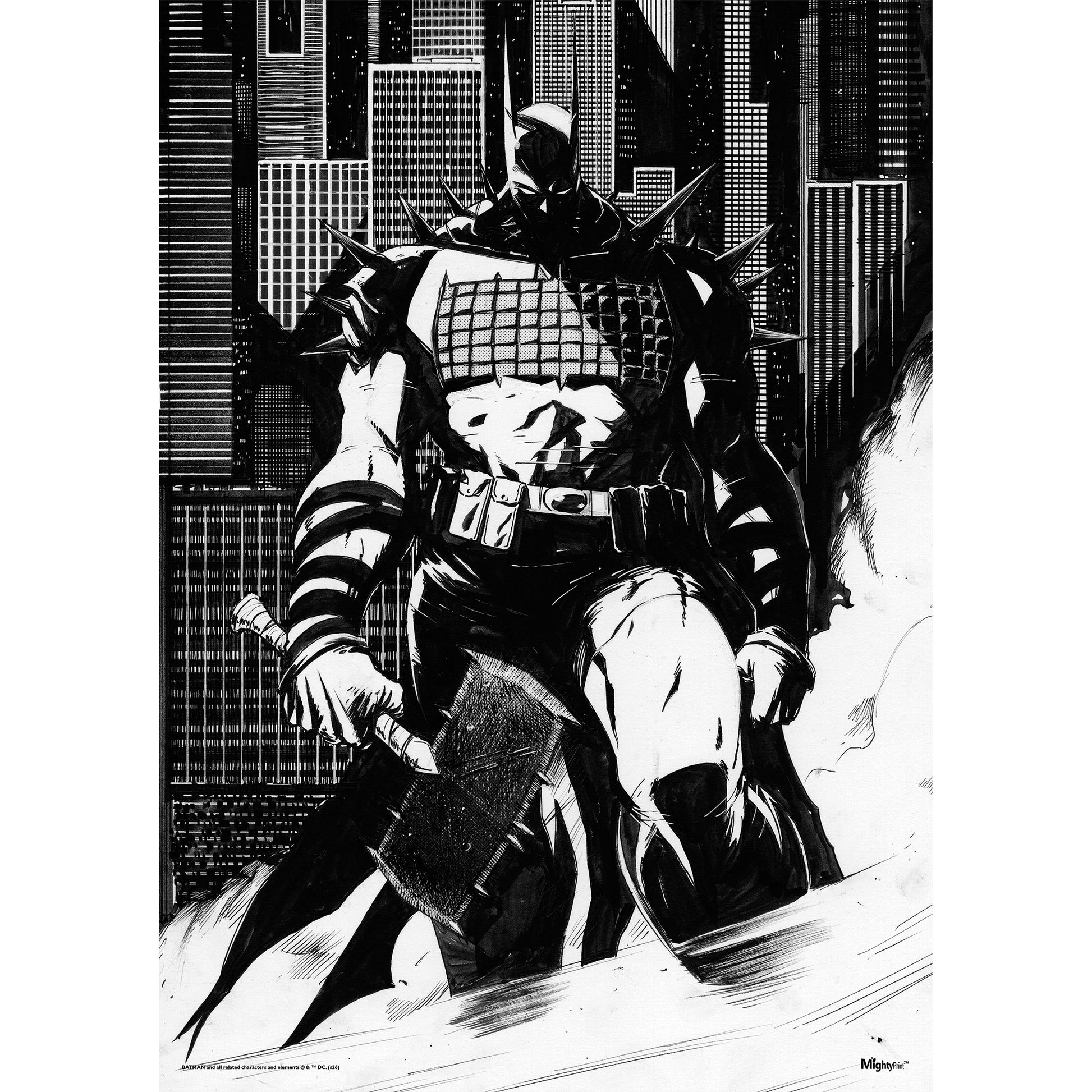 ABSOLUTE BATMAN Black & White MightyPrint Wall Art-5