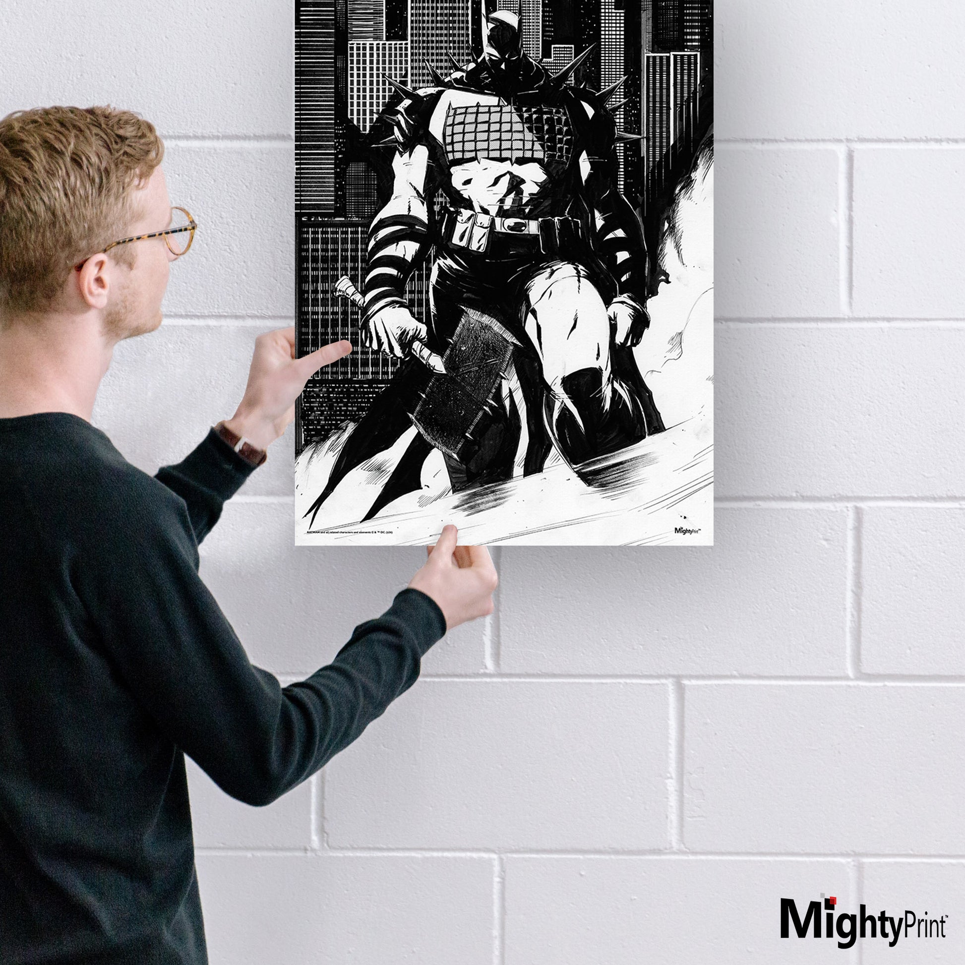ABSOLUTE BATMAN Black & White MightyPrint Wall Art