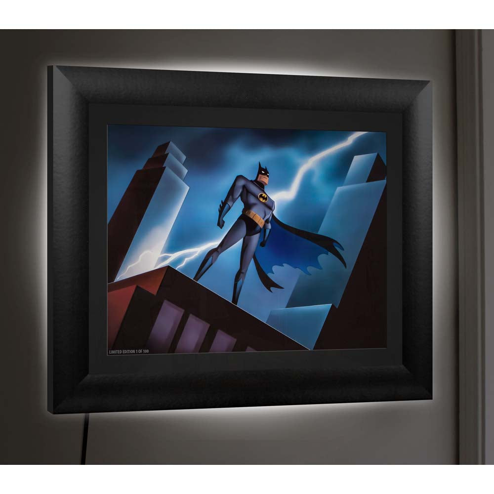 BATMAN: THE ANIMATED SERIES Lightning LED Backlit Framed MightyPrint™ Wall Art