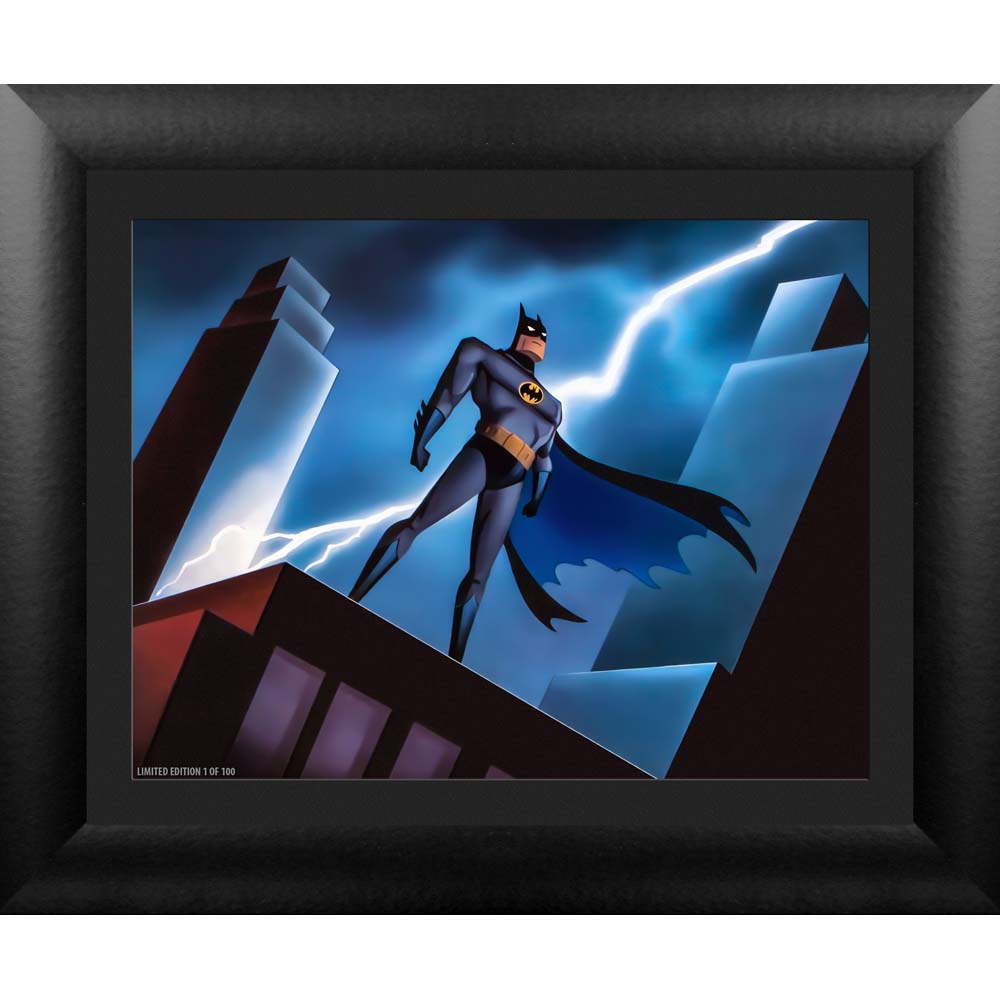 BATMAN: THE ANIMATED SERIES Lightning LED Backlit Framed MightyPrint™ Wall Art