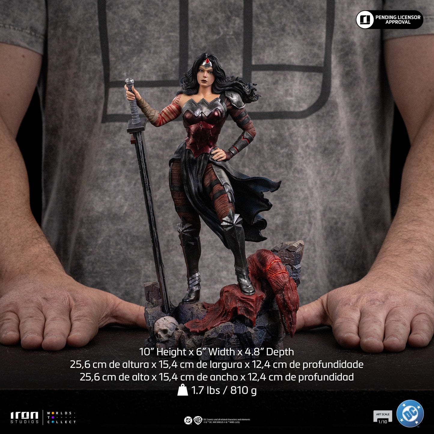 ABSOLUTE WONDER WOMAN 1:10 Art Scale Statue-6